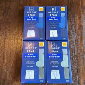 4 packs of George Boxer Briefs